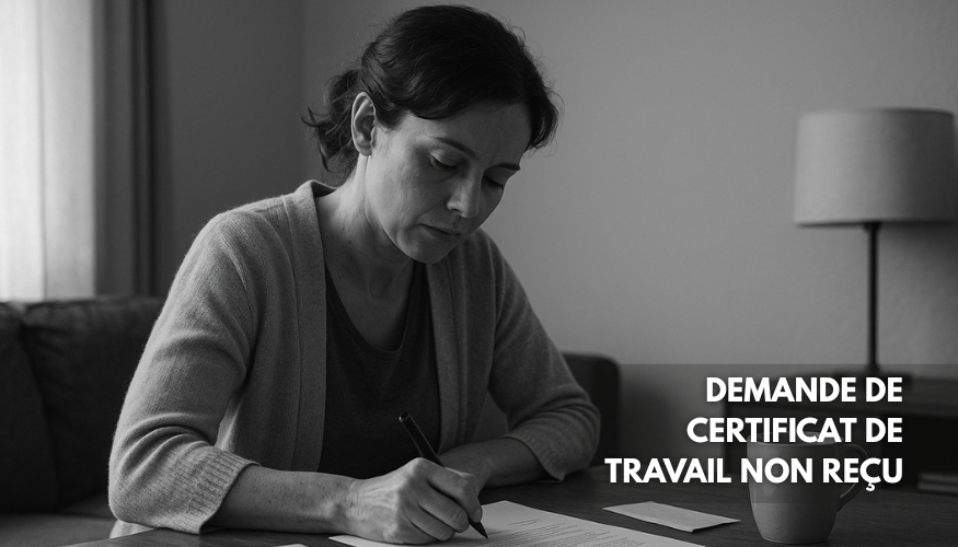 Certificat de travail non remis