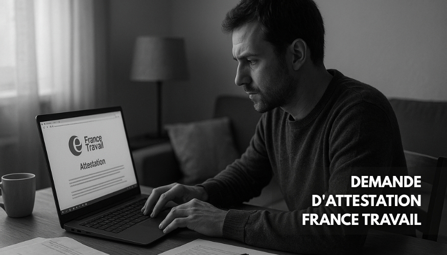 Demande d’attestation France Travail (Pôle emploi) non remise Attestation France travail